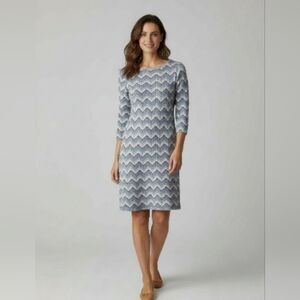 Pixley Maeby for Stitch Fix Dress Women Size M Soft Jersey Knit Chevron Print
